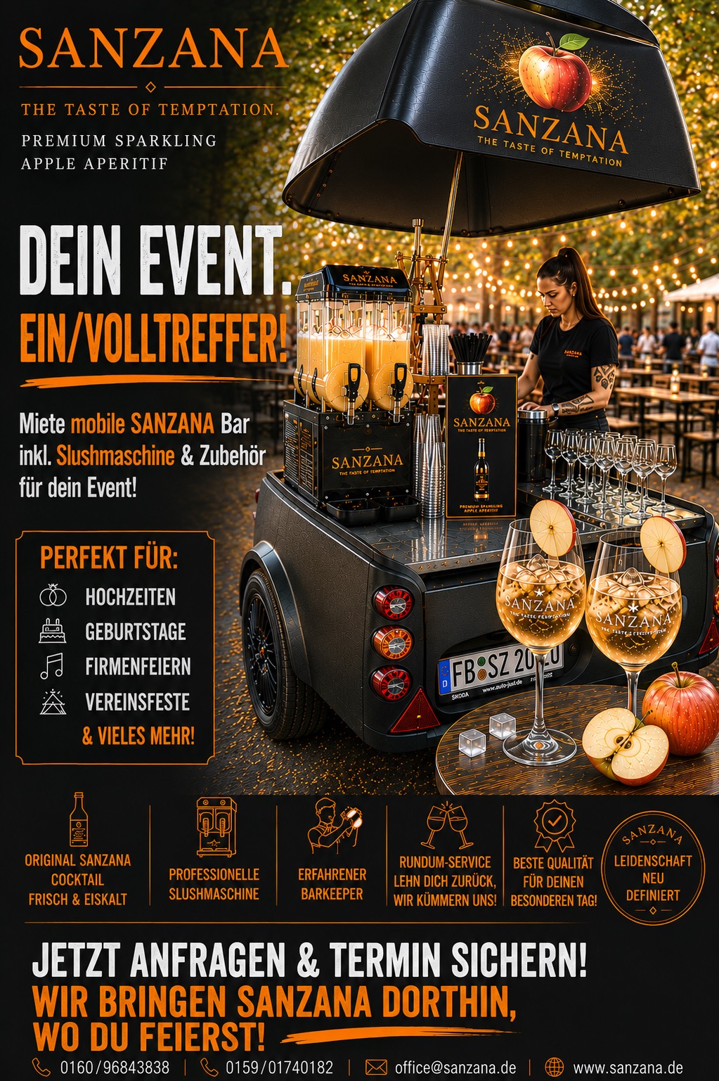 SANZANA Mobile Bar auf Events
